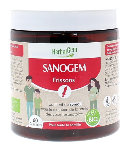 Gummies sanogem frissons HerbalGem - pot de 60 gummies