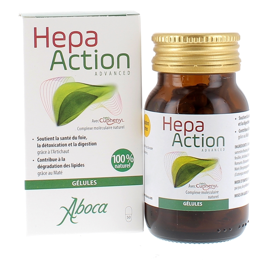 Hepa action advanced Aboca - flacon de 50 gélules
