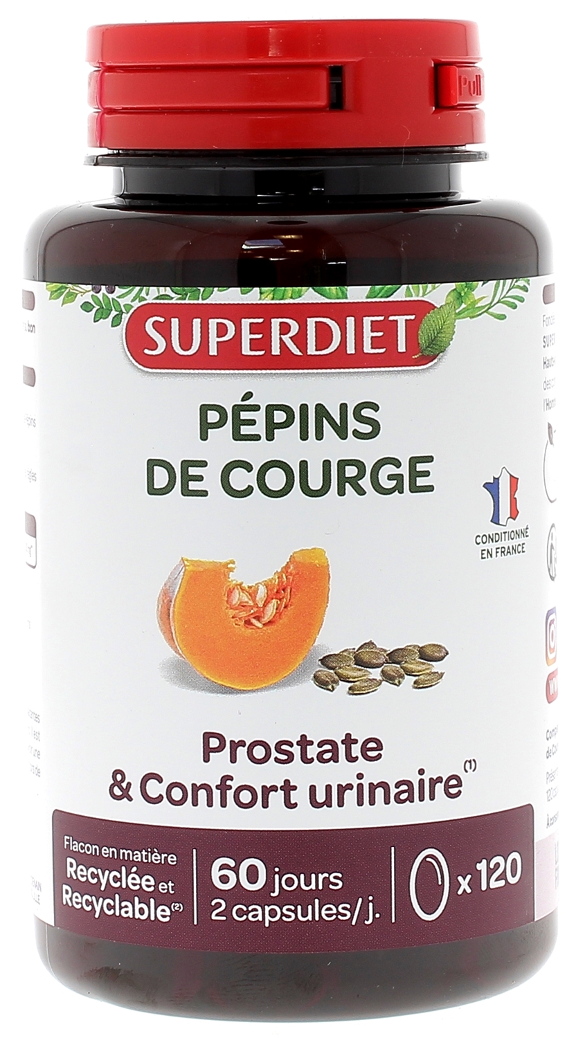 Pépins de courge Super Diet - boite de 120 capsules