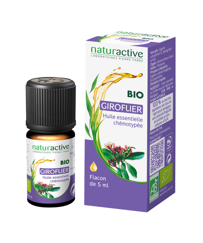 Huile Essentielle Giroflier Bio Naturactive - Flacon de 5 ml
