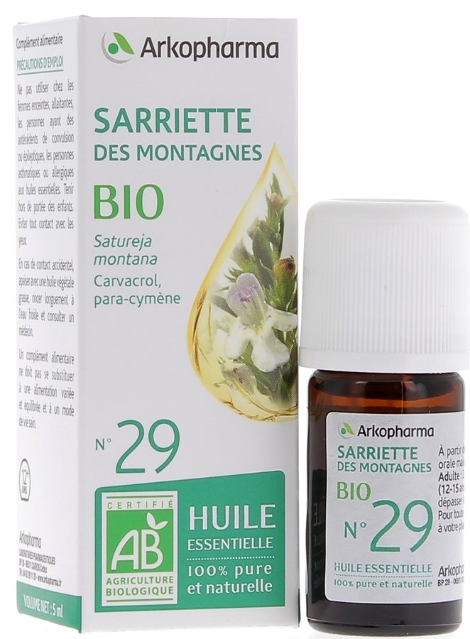 Huile Essentielle Sarriette des Montagnes Bio n°29 Arkopharma - flacon de 5 ml