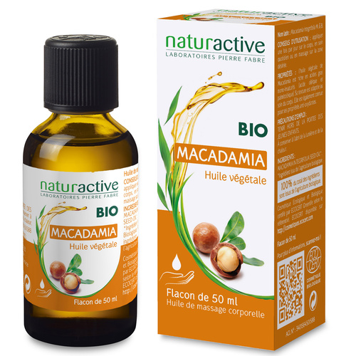 Huile de Macadamia bio Naturactive - flacon de 50 ml