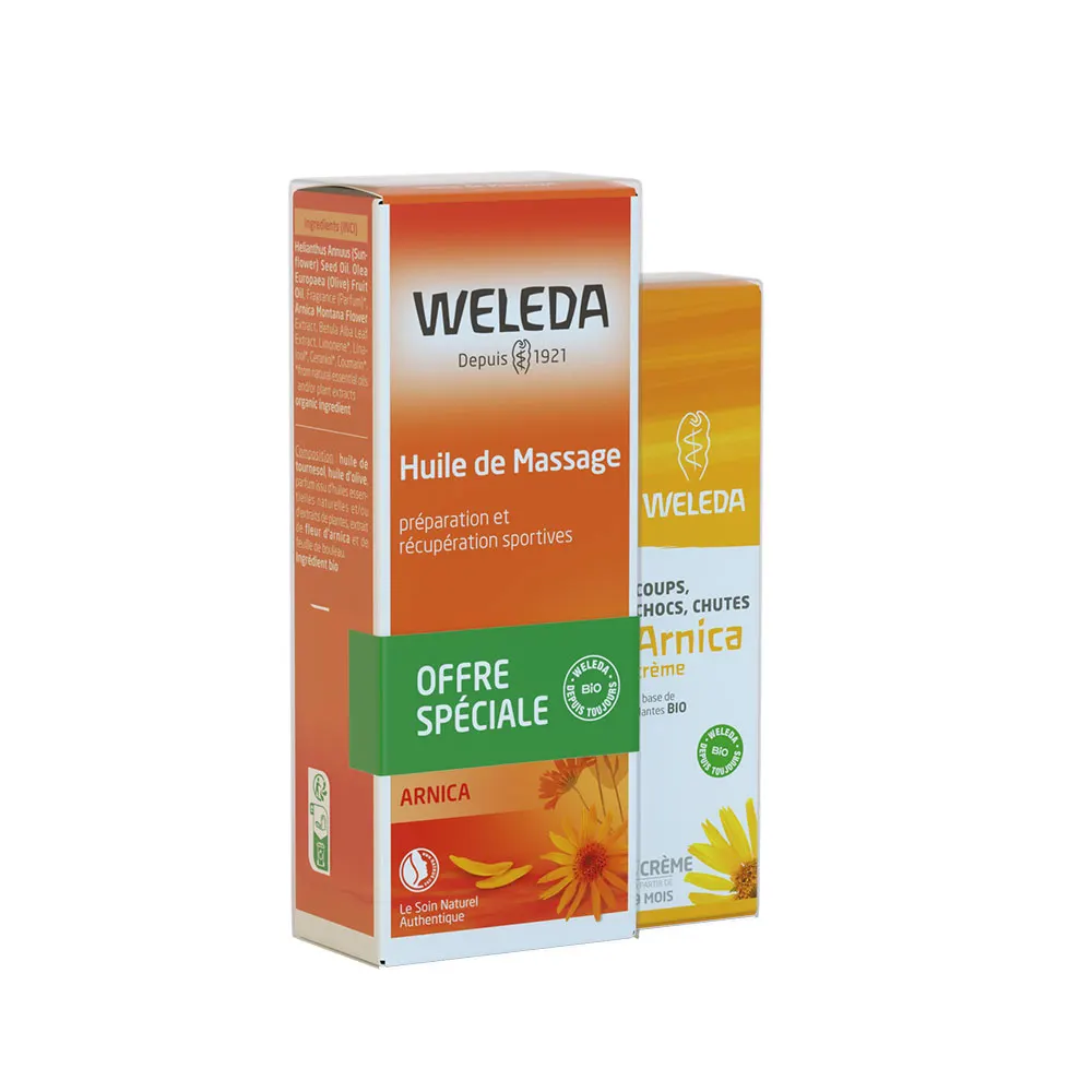 Huile De Massage Weleda à L'Arnica - Flacon 50ml - Pour Les Courbatures Et Douleurs Musculaires