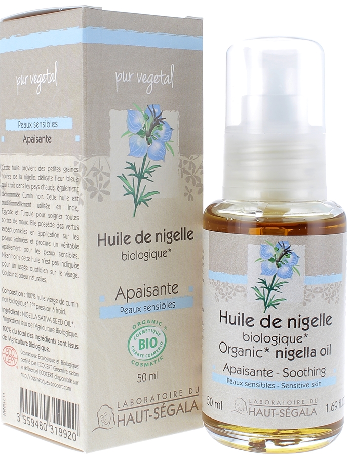 Huile de Nigelle Bio Apaisante Laboratoire Haut-Ségala - flacon de 50 ml