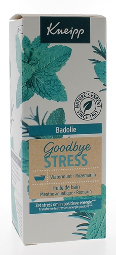 Huile de bain Goodbye Stress menthe aquatique romarin Kneipp - flacon de 100 ml