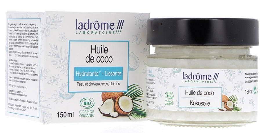 Huile de coco Bio Ladrôme - pot de 150 ml