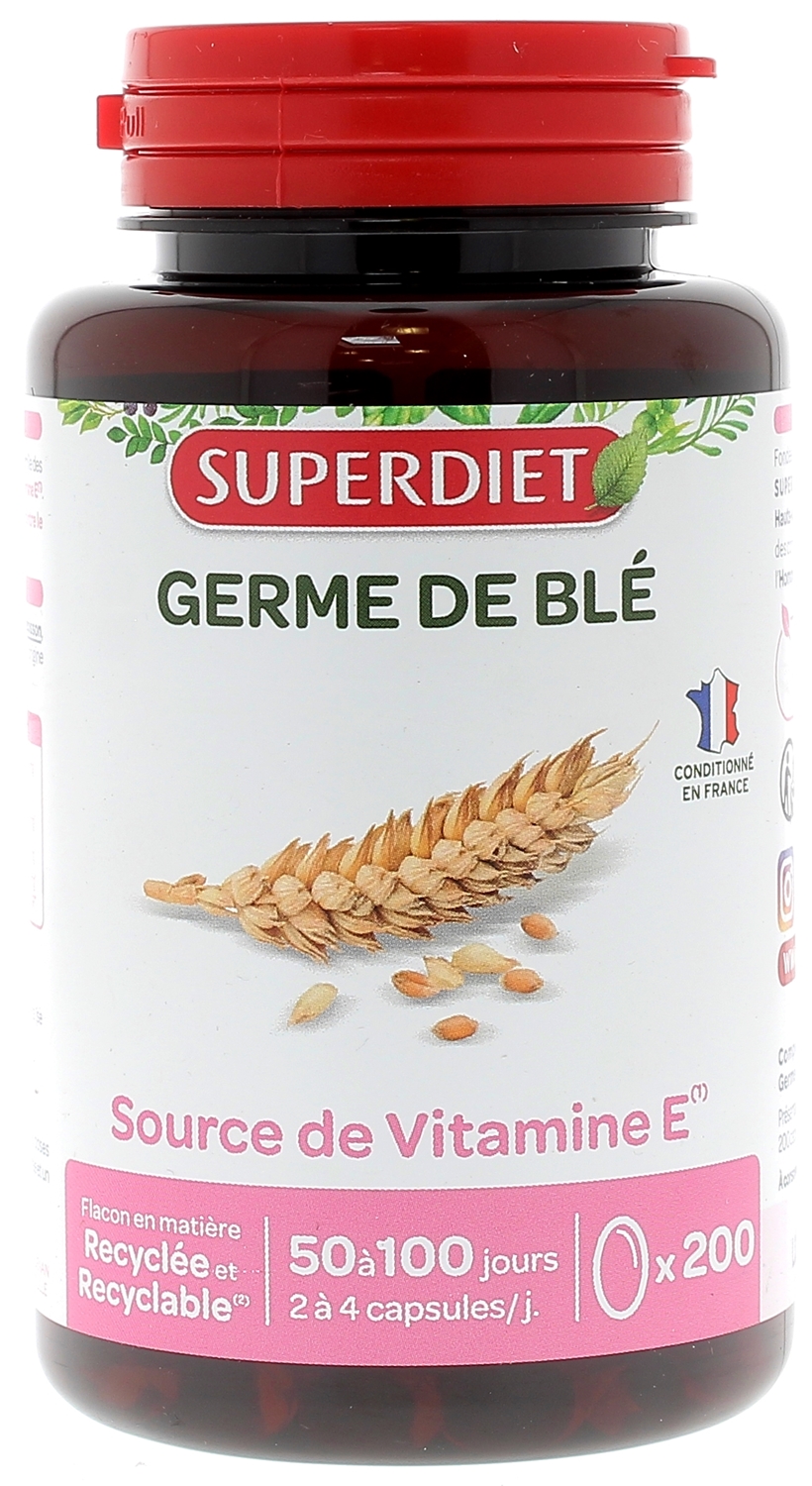 Germe de blé Super Diet complément alimentaire source de vitamine E