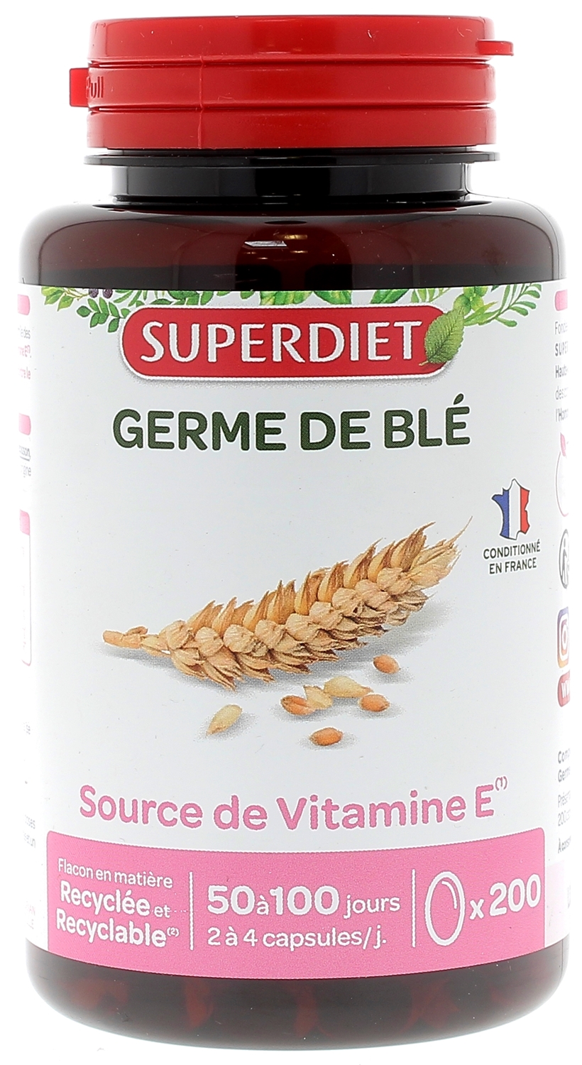 Germe de blé, source naturelle de vitamine E : bienfaits, posologie