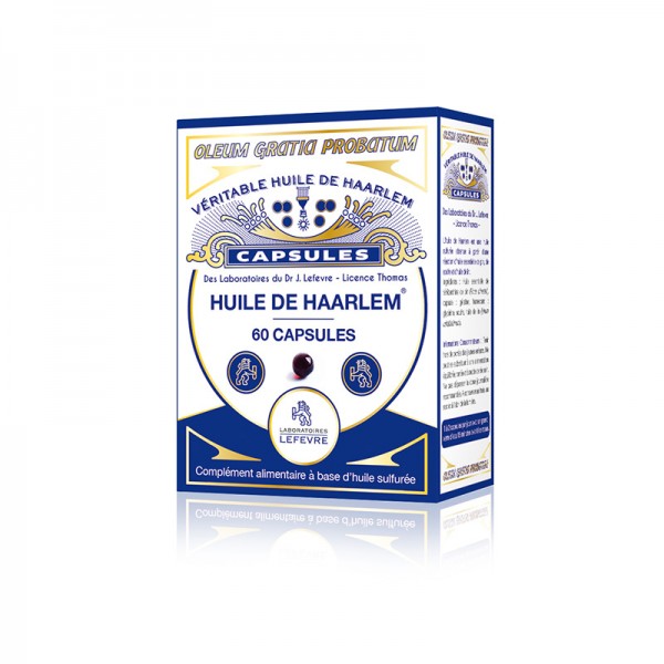 HUILE DE HAARLEM 60 capsules : vente de plantes médicinales et huiles  essentielles bio, produits d'herboristerie, alimentation bio