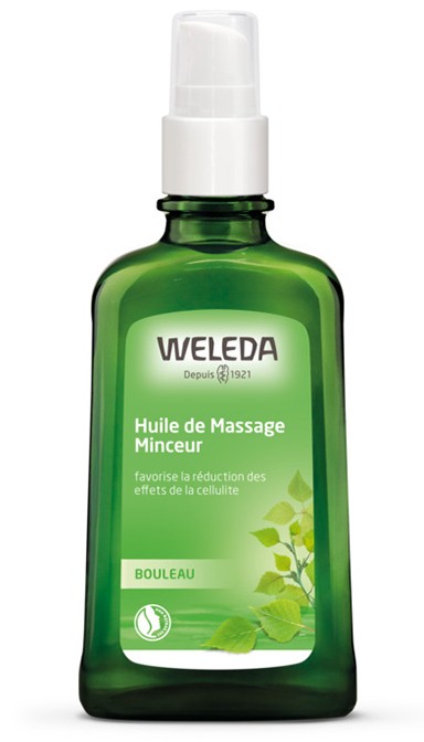 Huile de massage minceur bouleau Weleda - Flacon de 100 ml