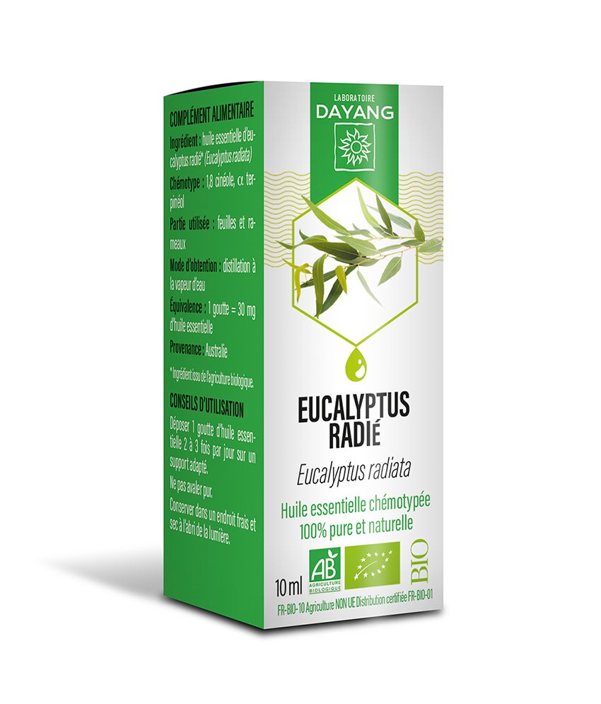 Huile essentielle Eucalyptus radié bio Dayang - flacon de 10ml