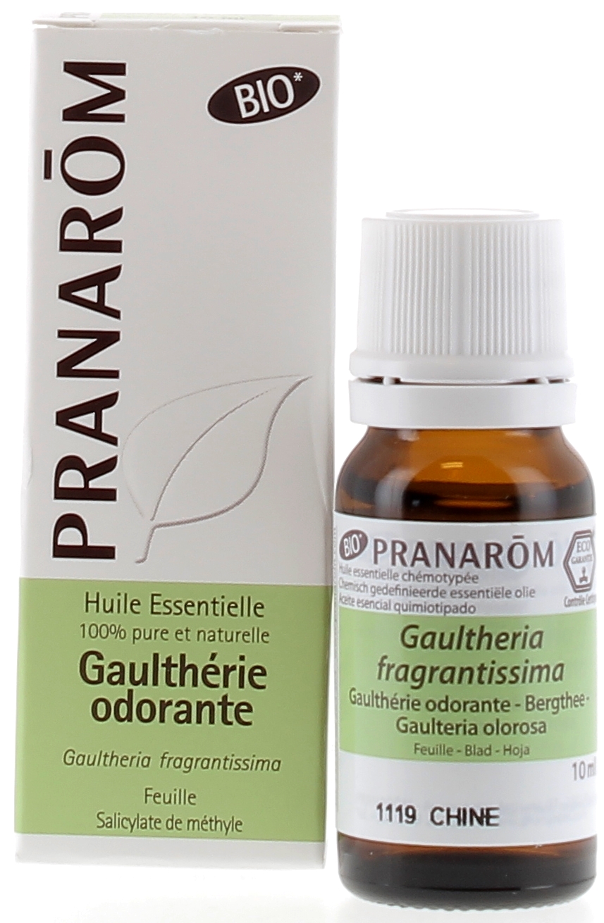 Huile essentielle Gaulthérie odorante Bio Pranarom - flacon de 10 ml