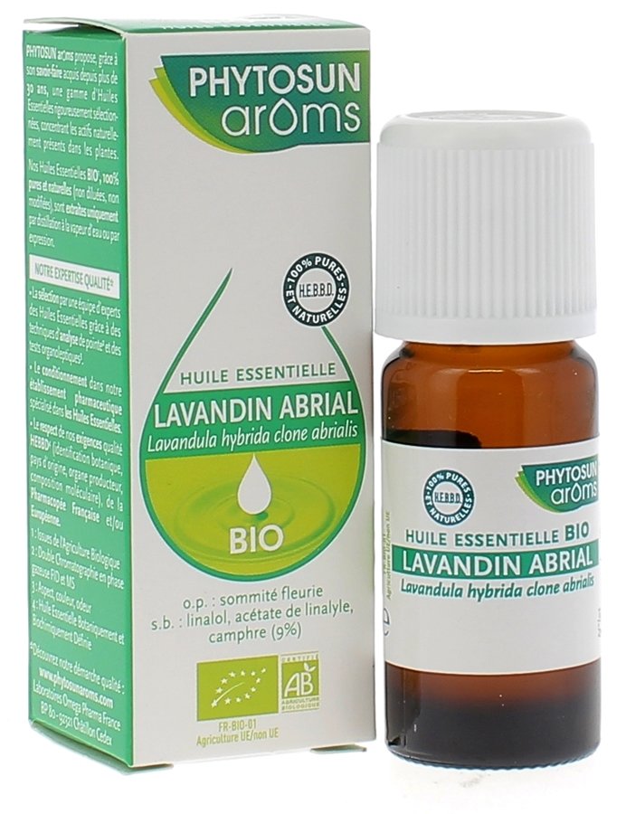 Huile essentielle Lavandin abrial BIO Phytosun Arôms - Flacon de 10 ml