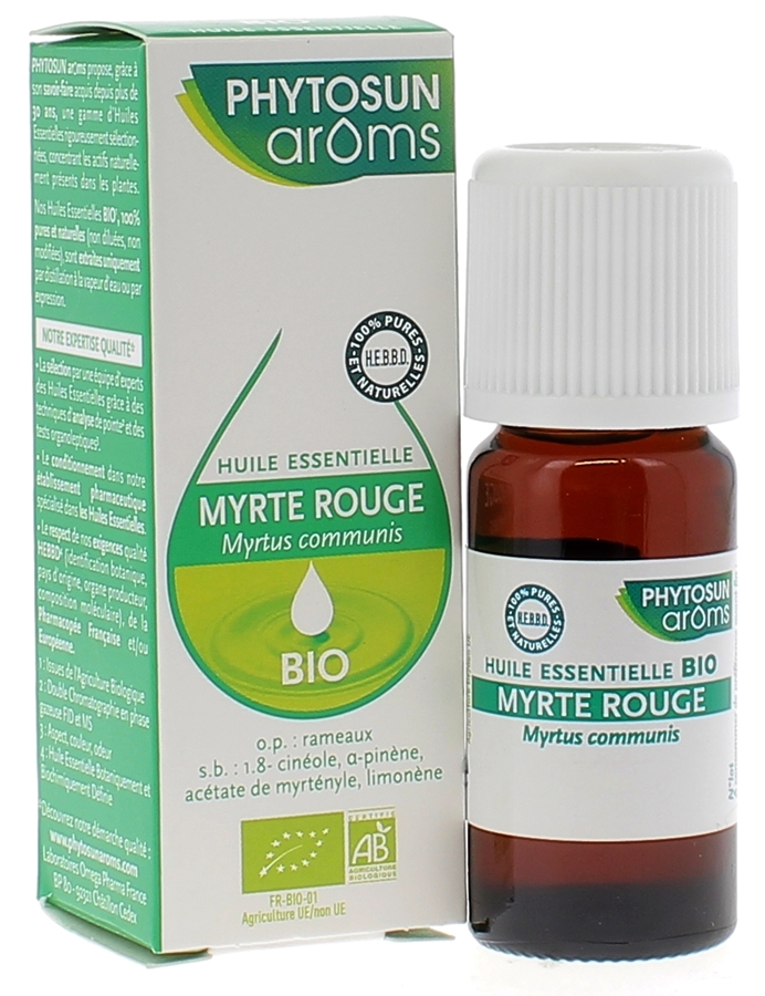 Huile essentielle Myrte rouge BIO Phytosun Arôms