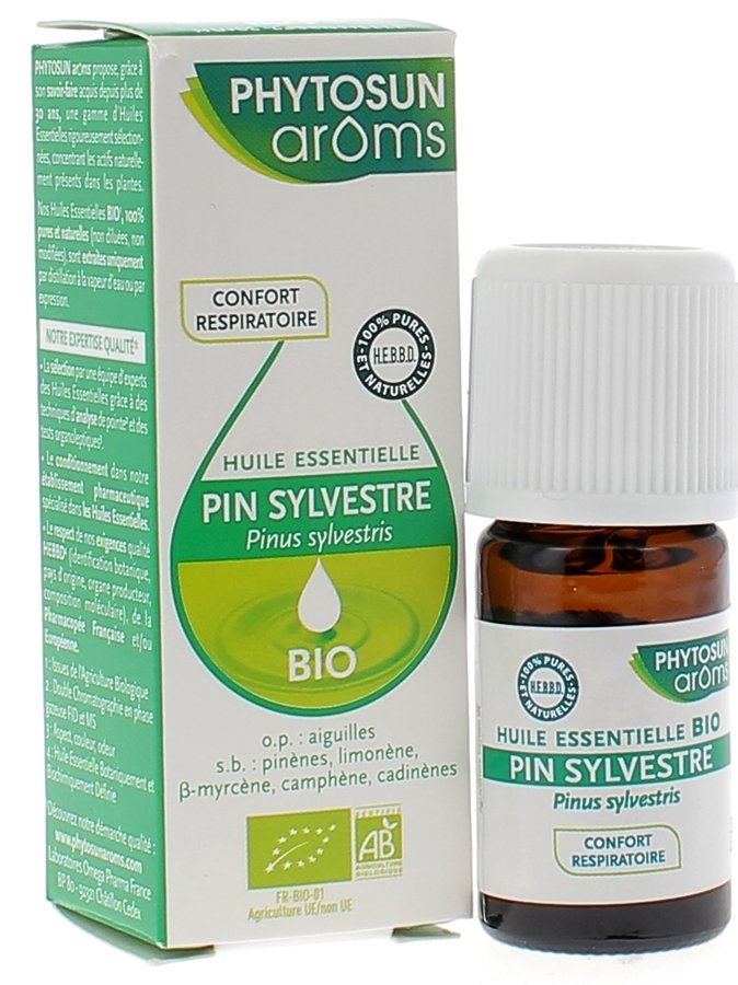 Huile essentielle Pin sylvestre BIO Phytosun Arôms - Flacon de 5 ml
