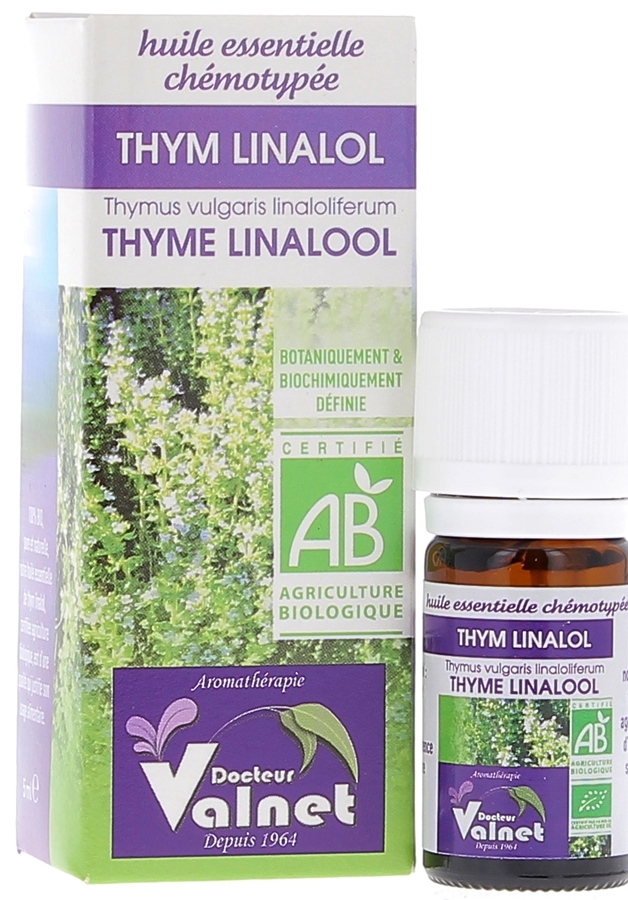Huile essentielle Thym à linalol Bio Dr Valnet - 5 ml
