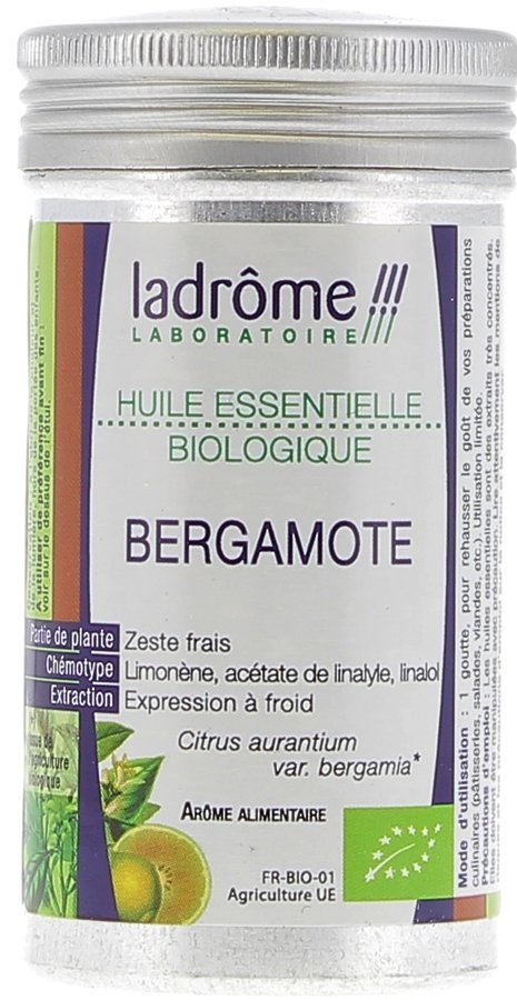 Huile essentielle bergamote Bio Ladrôme - flacon de 10 ml