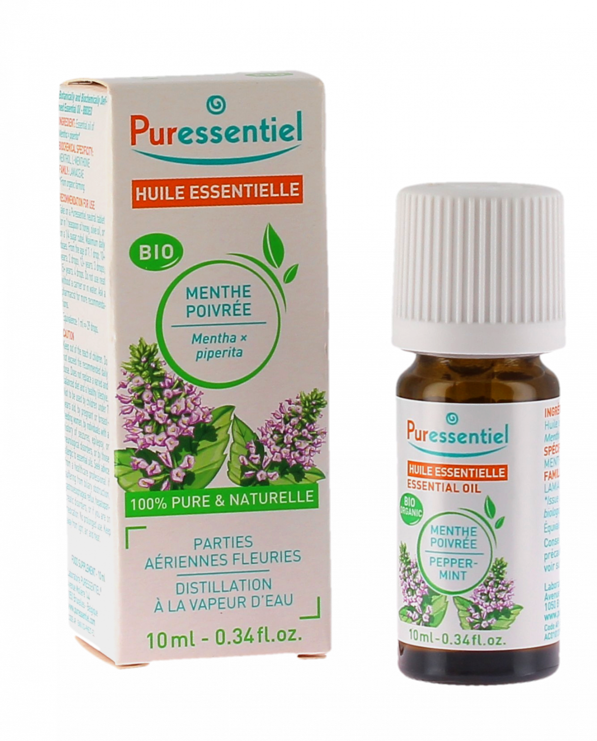 Huile essentielle bio Menthe poivrée Puressentiel traitement naturel — free download