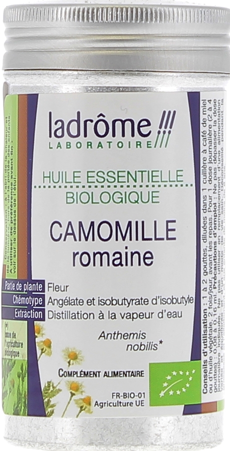 Huile essentielle camomille romaine Bio Ladrôme - Flacon de 5 ml