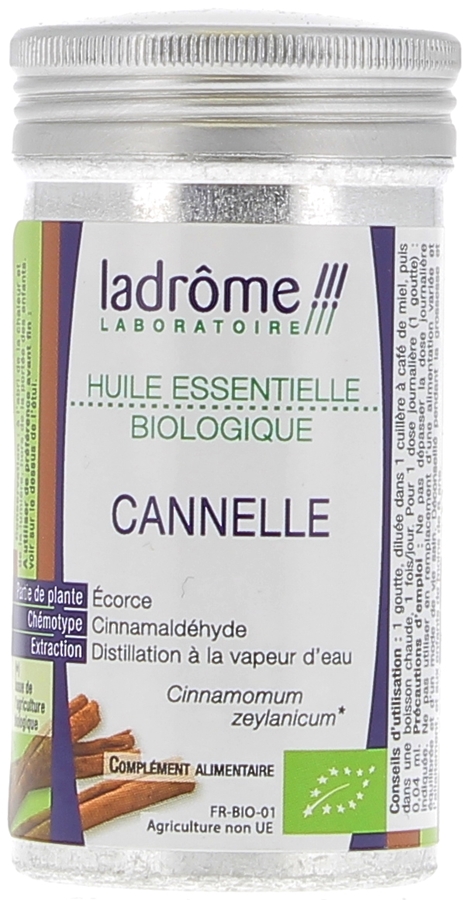 Huile essentielle cannelle Bio Ladrôme - flacon de 5 ml