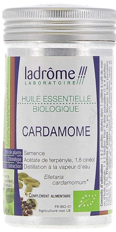 Huile essentielle cardamone Bio Ladrôme - flacon de 5 ml