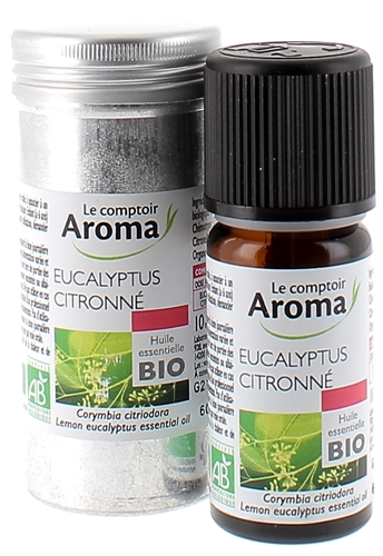 Huile essentielle d'Eucalyptus citronné bio Le Comptoir Aroma - flacon de 10 ml