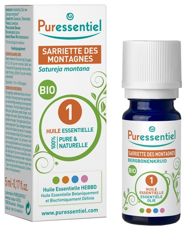 Huile essentielle de sarriette des montagnes bio Puressentiel - flacon de 5 ml