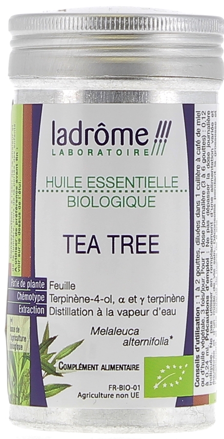 Huile essentielle tea tree Bio Ladrôme - flacon de 10 ml