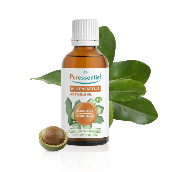 Huile végétale de Macadamia bio Puressentiel - flacon de 50 ml