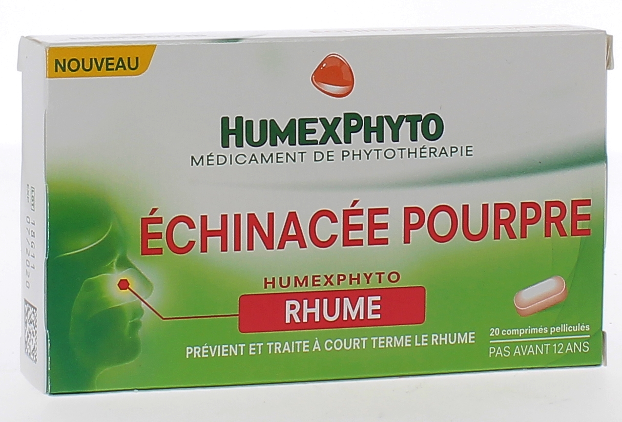 Humex Phyto rhume échinacée pourpre - boîte de 20 comprimés pelliculés