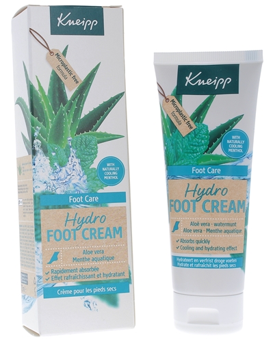 Hydro Foot Cream Crème pour les pieds Kneipp - tube de 75 ml