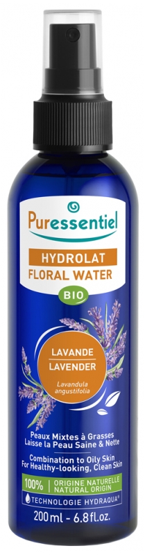 Hydrolat eau florale lavande bio Puressentiel - spray de 200 ml