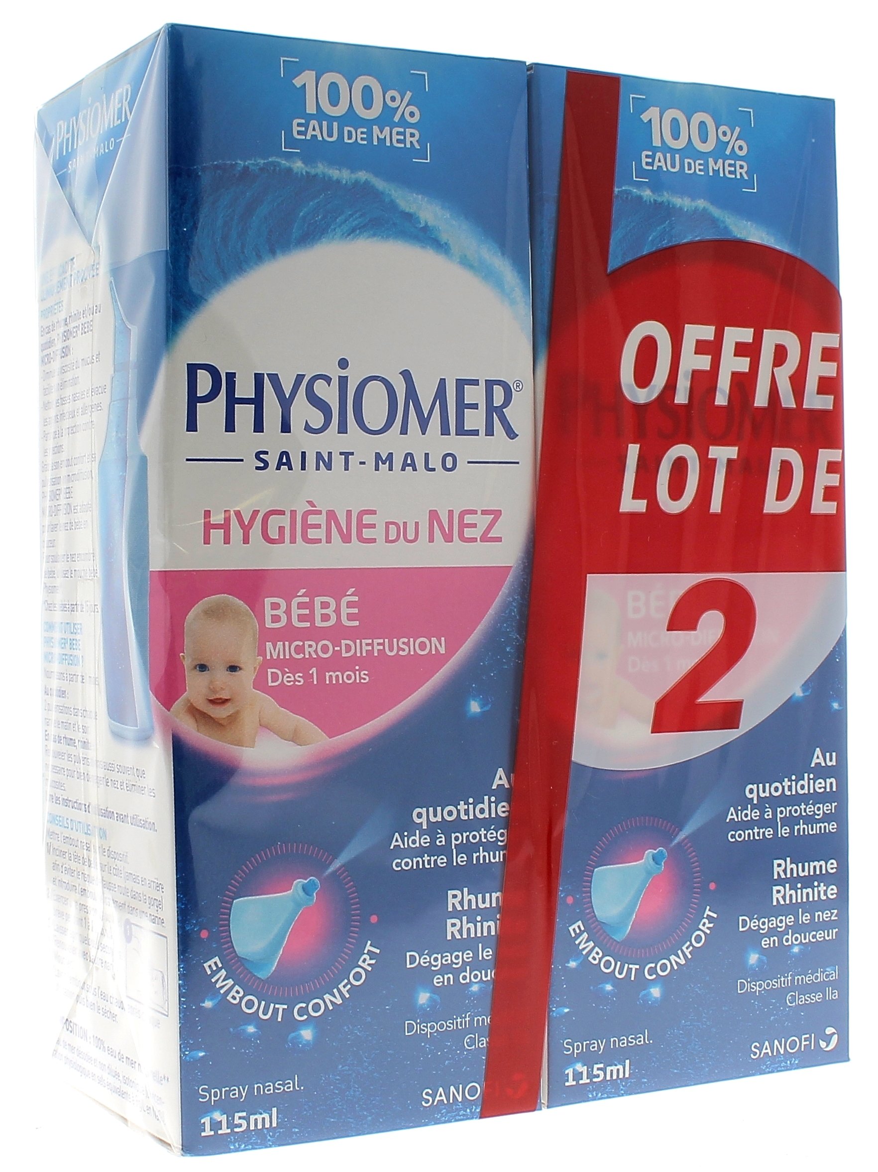 Laboratoire Gilbert Physiodose Sérum physiologiques Lot de 3 botes