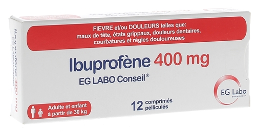 Combien De Temps Met L Ibuprofène Pour Agir Ibuprofène 400 mg EG Labo Conseil - fièvre et douleurs