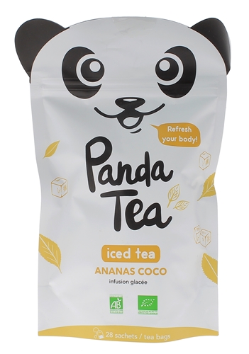 Iced tea détox ananas & coco Panda Tea - 28 sachets