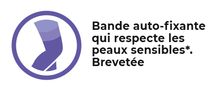 bas de contention bande autofixante