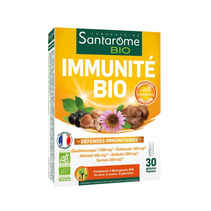 Immunité Bio Défenses Immunitaires Santarome - boîte de 30 gélules