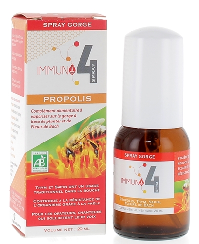 Immuno 4 spray gorge propolis - spray de 20 ml