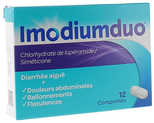 Imodium duo comprimé - boîte de 12 comprimés