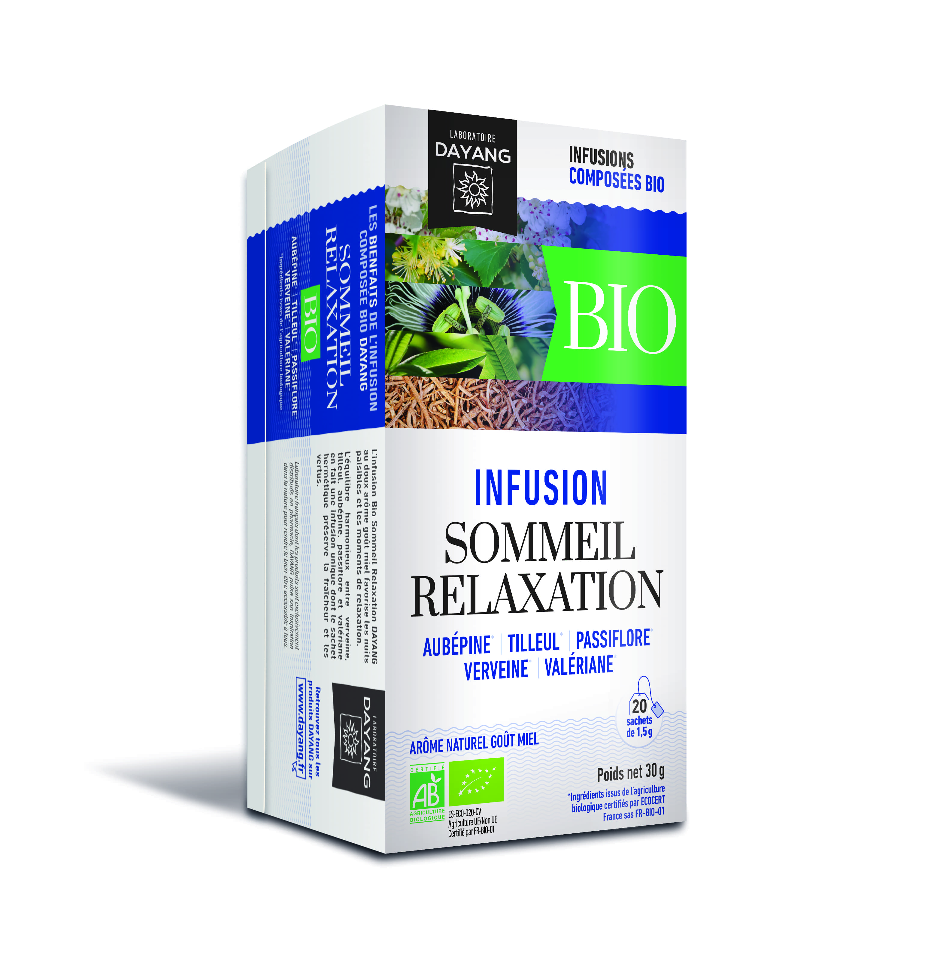 Infusion Bio sommeil relaxation Dayang