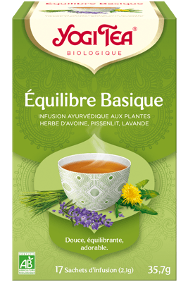 Infusion ayurvédique aux plantes Équilibre Basique Yogi Tea