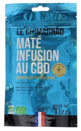 Infusion maté Le Chimarrao au CBD bio Rest In Tizz - sachet de 50g