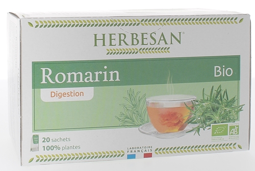 Infusion romarin digestion Bio Herbesan - boîte 20 sachets