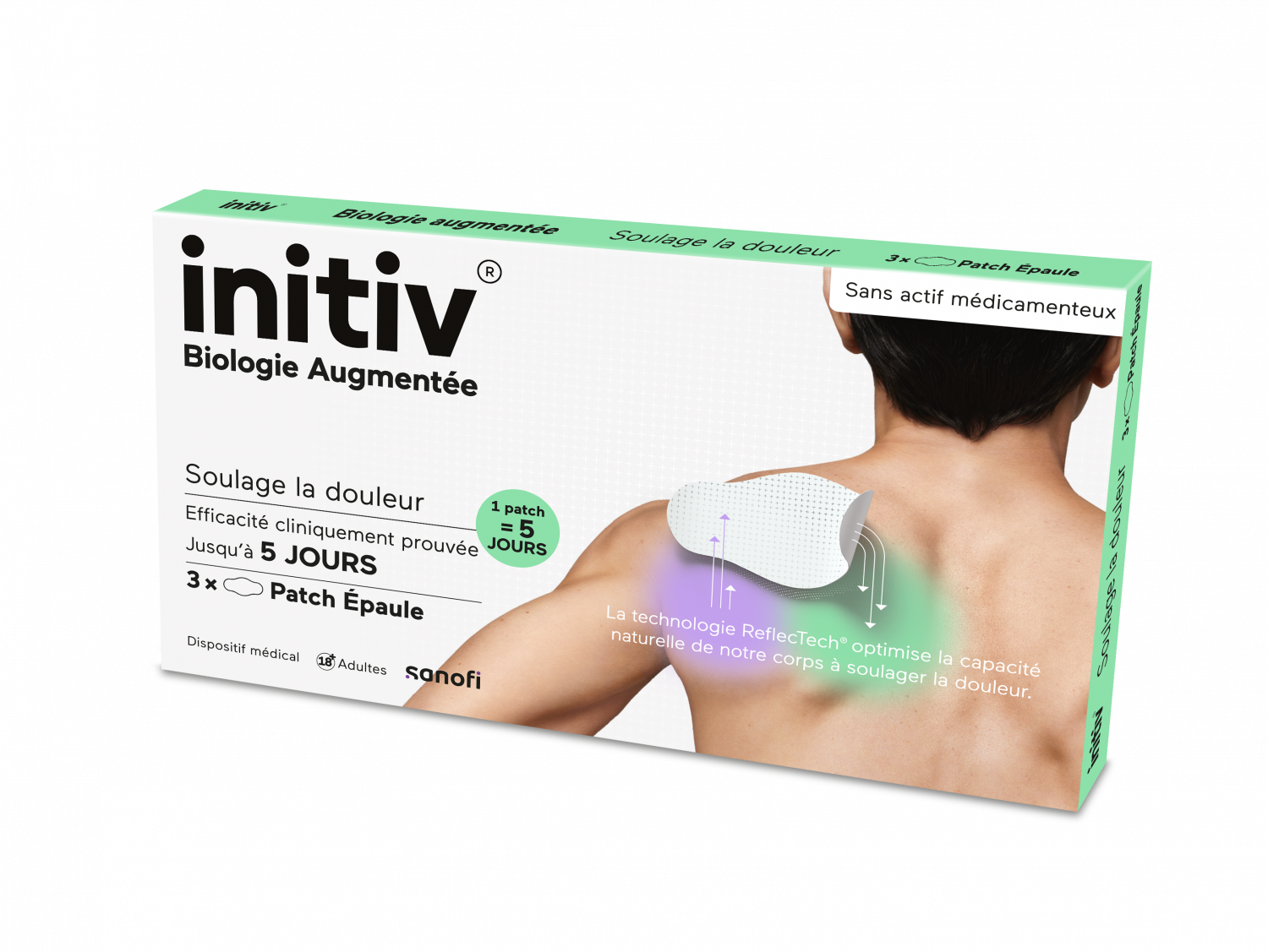 Initiv Patch épaule antidouleur Sanofi douleurs épaule