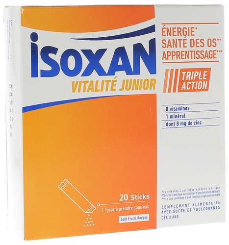 Vitalité Junior Isoxan - boite de 20 sticks