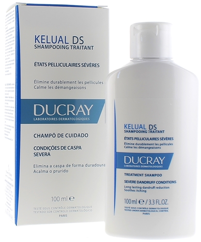 Kelual DS Shampoing traitant états pelliculaires sévères Ducray - flacon de 100 ml