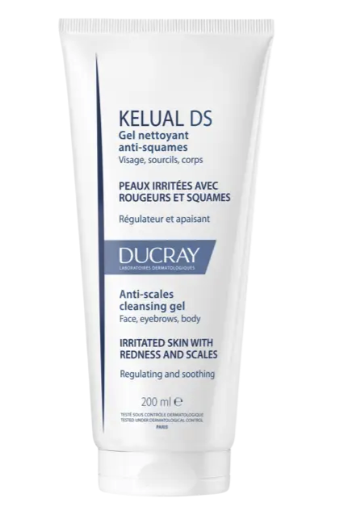 Kelual DS gel nettoyant anti-squames Ducray - tube de 200 ml