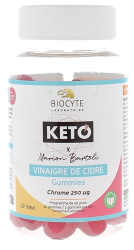 Keto vinaigre de cidre Biocyte - complément alimentaire aidant à