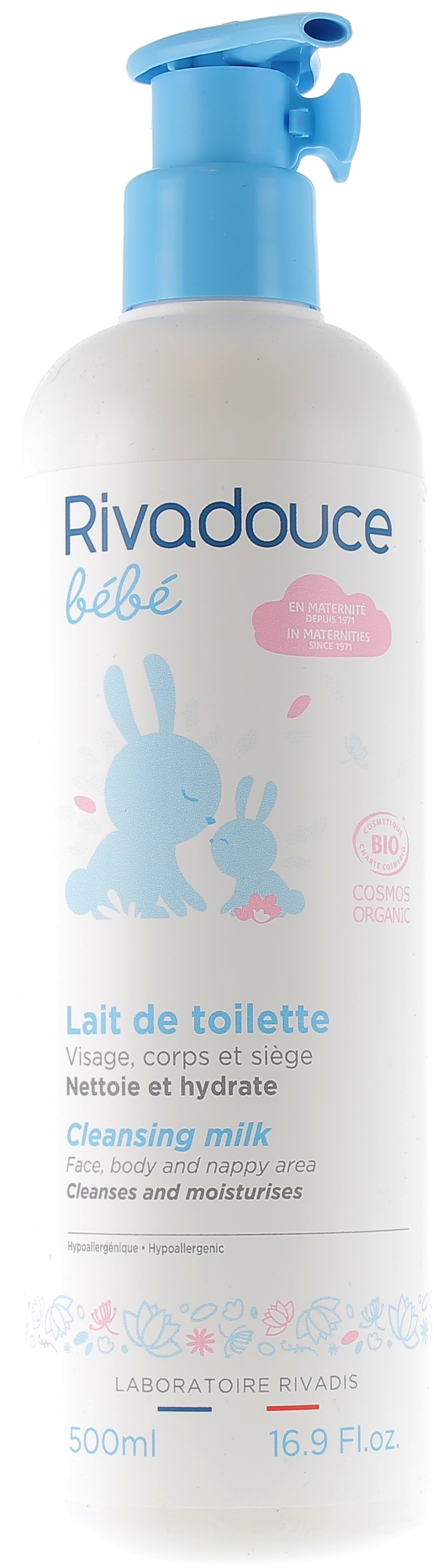 Lait de toilette Rivadouce bébé - soin nettoyant bébé