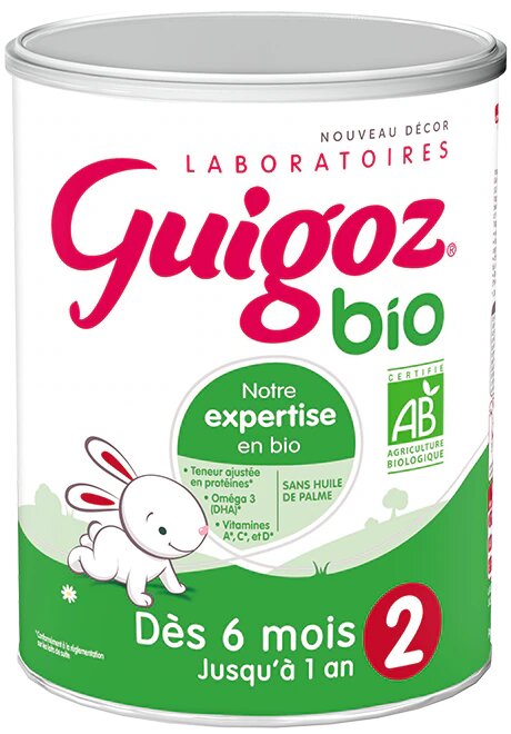 Lait en poudre Bio 2ème âge Guigoz - boite de 800 g